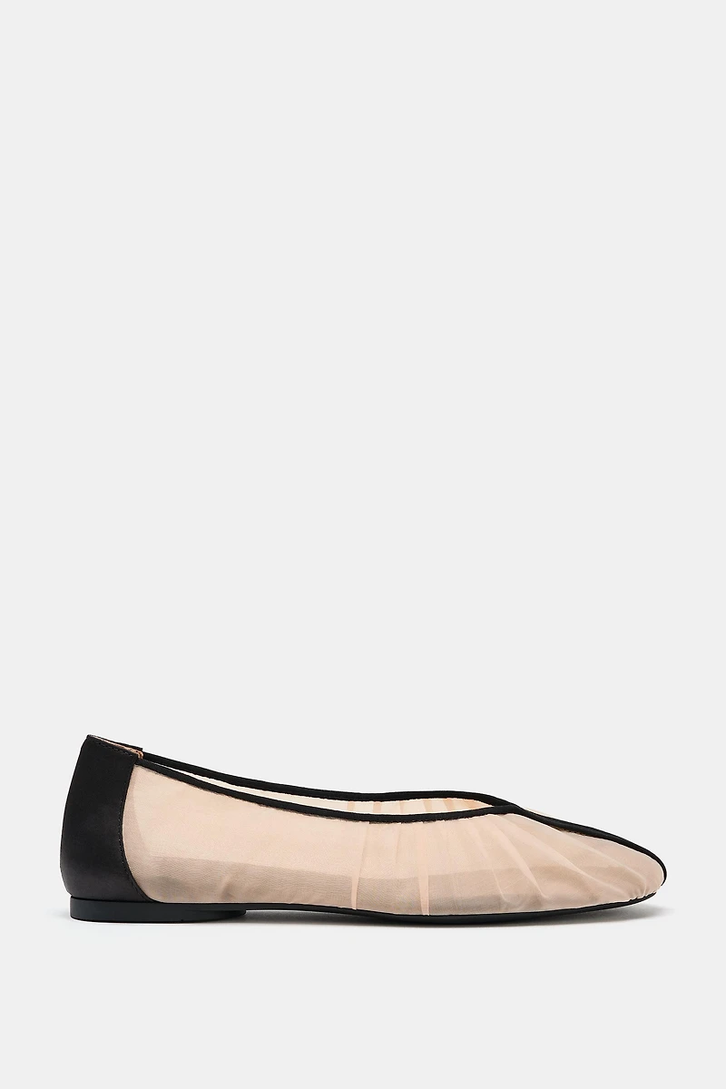 MESH FLAT BALLET FLATS