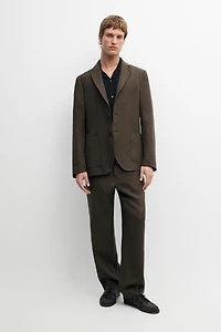 Linen suit blazer
