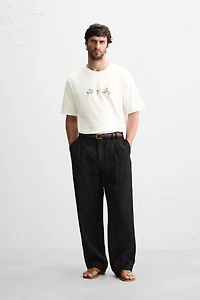 T-SHIRT BRODERIE COMBINÉE