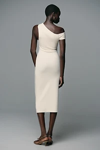 RUCHED MIDI DRESS