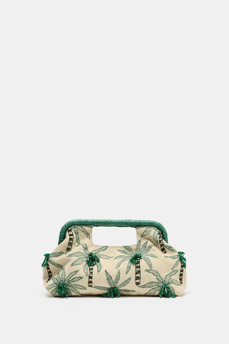 BEADED DETAIL CLUTCH