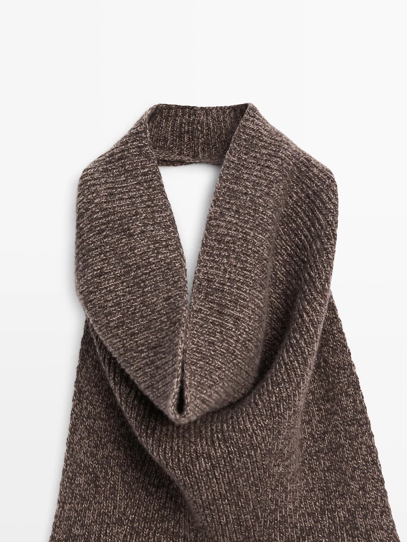 Knit wool and silk halter top - LIMITED