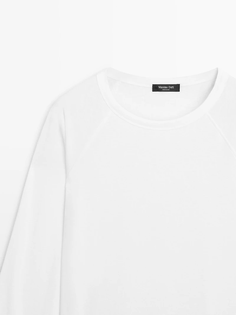 100% cotton long sleeve T-shirt