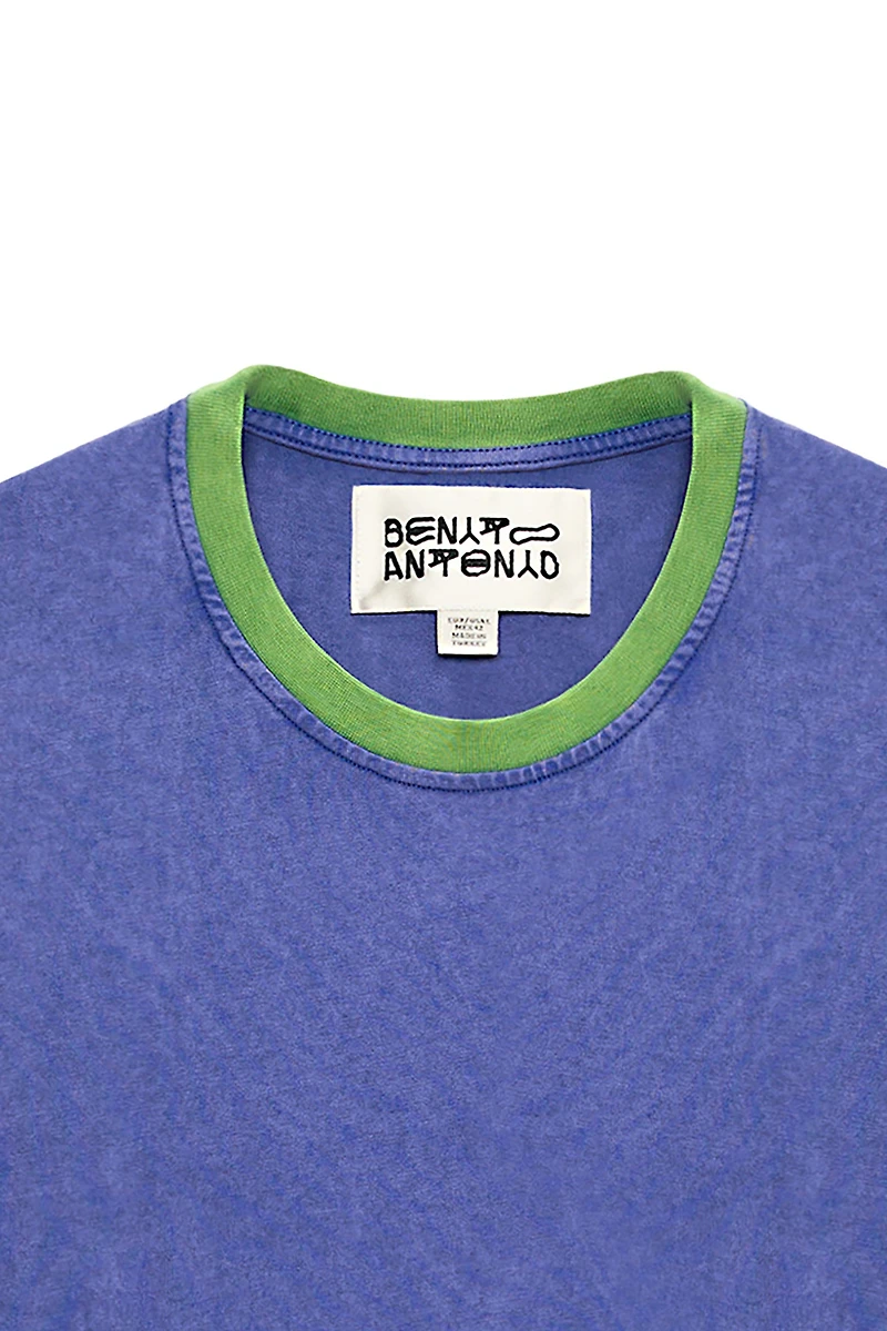 T-SHIRT COURT COUPE ÉTROITE COLOR BLOCK