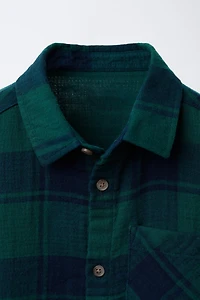 CHEMISE TEXTURÉE À CARREAUX