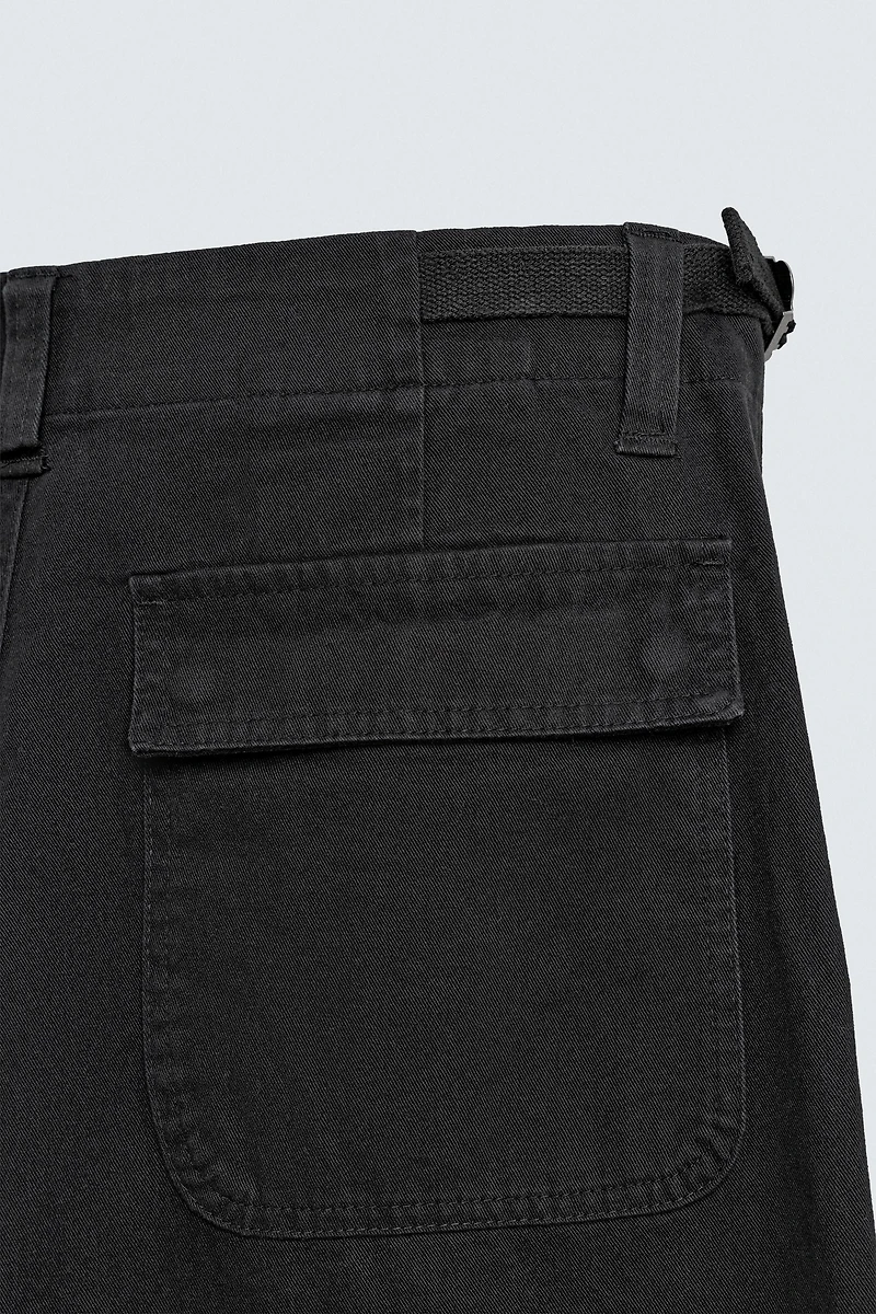 STRAIGHT FIT TWILL PANTS