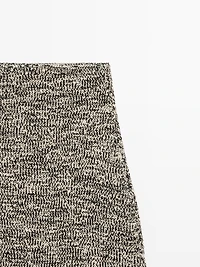 Total look knit skirt with fringing