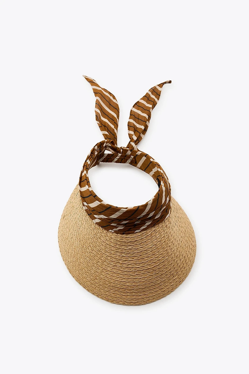 VISIÈRE FOULARD IMPRIMÉ ANIMALIER