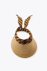 VISIÈRE FOULARD IMPRIMÉ ANIMALIER