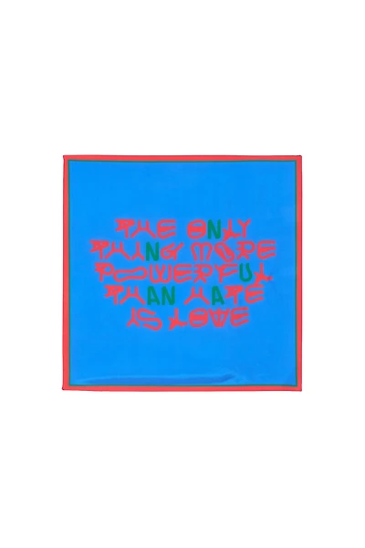 LOVE PRINT 100% SILK BANDANA
