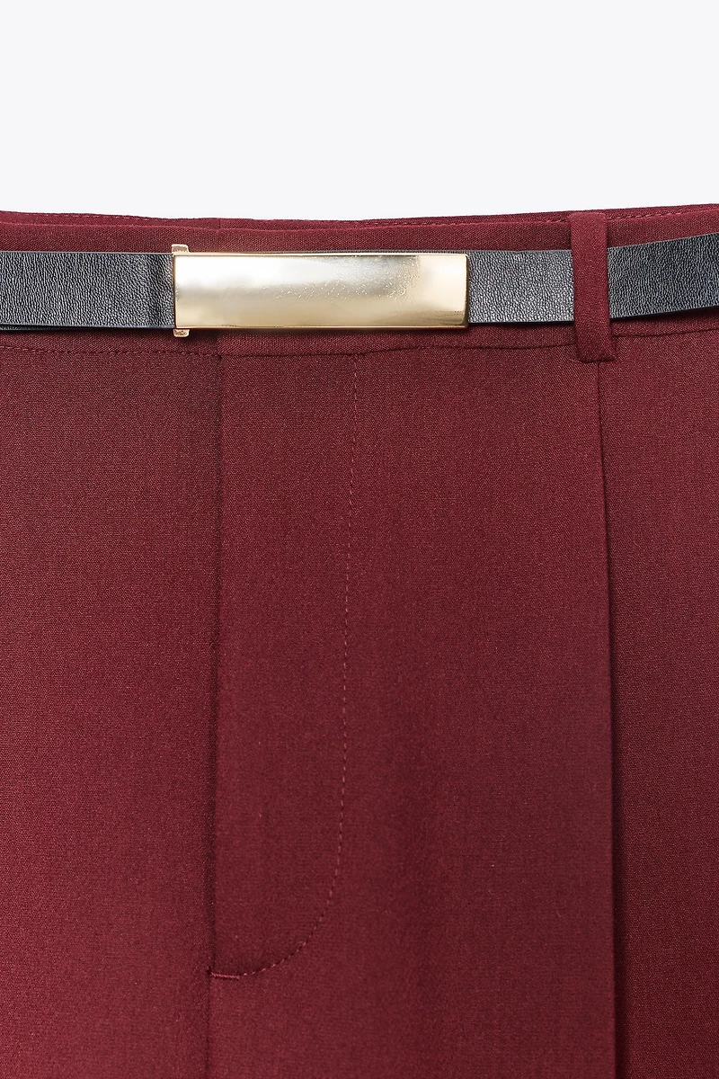 HIGH-WAISTED STRAIGHT LEG PANTS