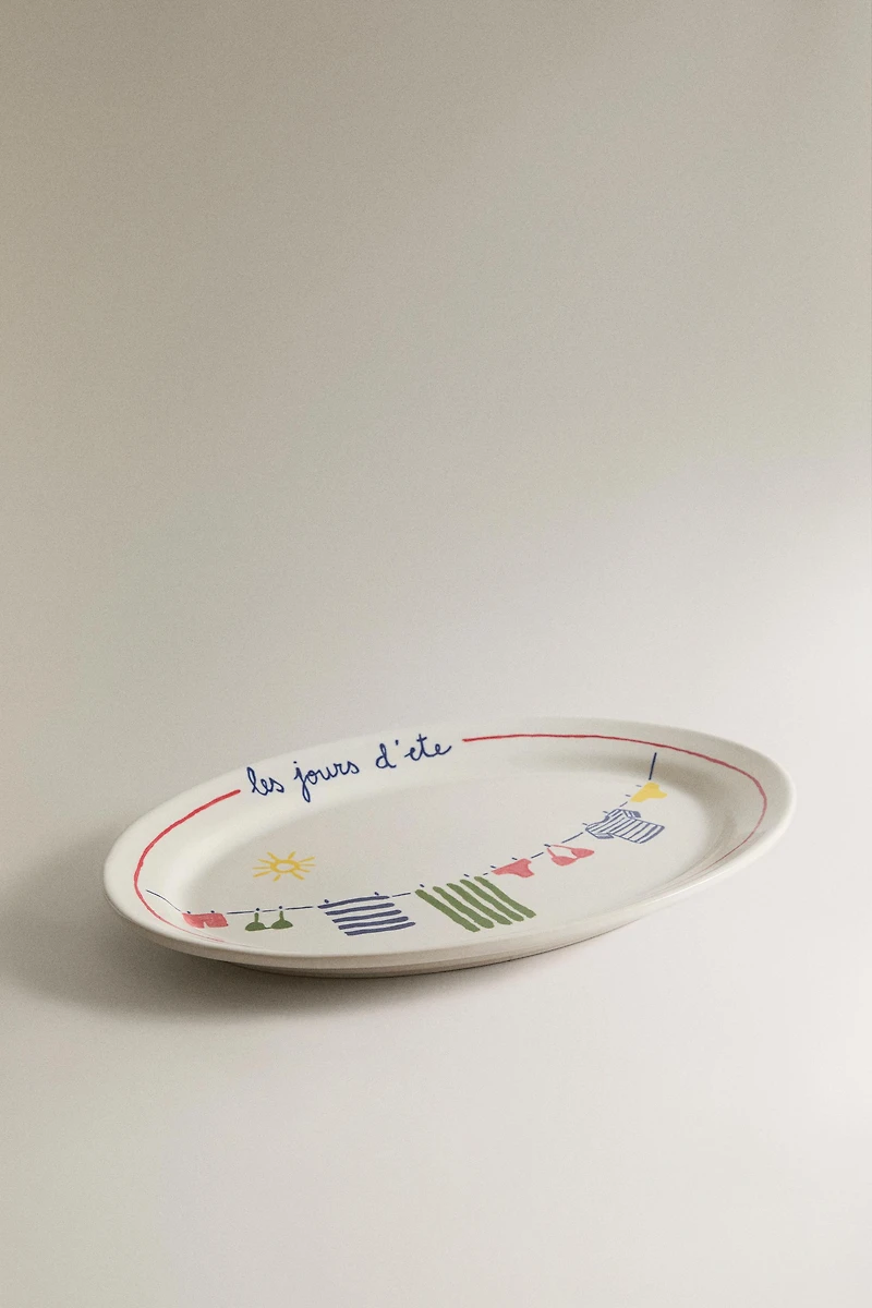 SUMMER STONEWARE SERVING DISH | DIEGO NINE