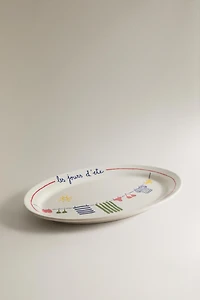 SUMMER STONEWARE SERVING DISH | DIEGO NINE