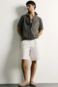 RELAXED FIT KNIT SHIRT