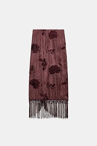 JUPE PARÉO BRODERIES FRANGES