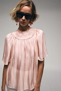 SHIMMER-EFFECT BLOUSE
