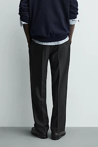 PLEATED REGULAR FIT PANTS
