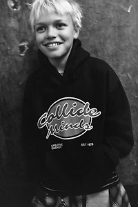 HOODED SWEATSHIRT WITH TEXT