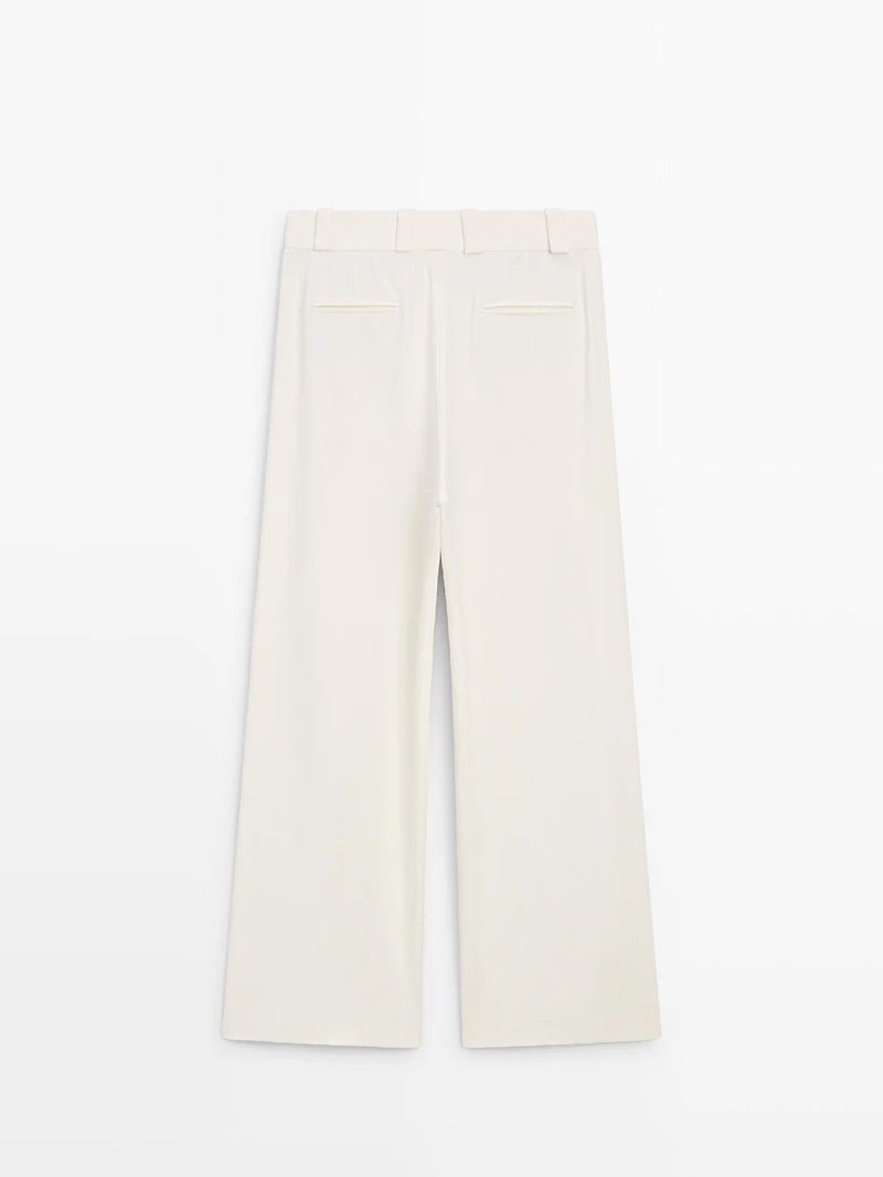 Wide-leg trousers with darts - STUDIO