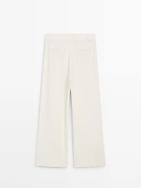 Wide-leg trousers with darts - STUDIO