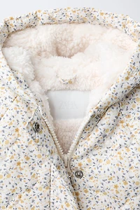 VESTE EN NYLON IMPRIMÉ FLEURS