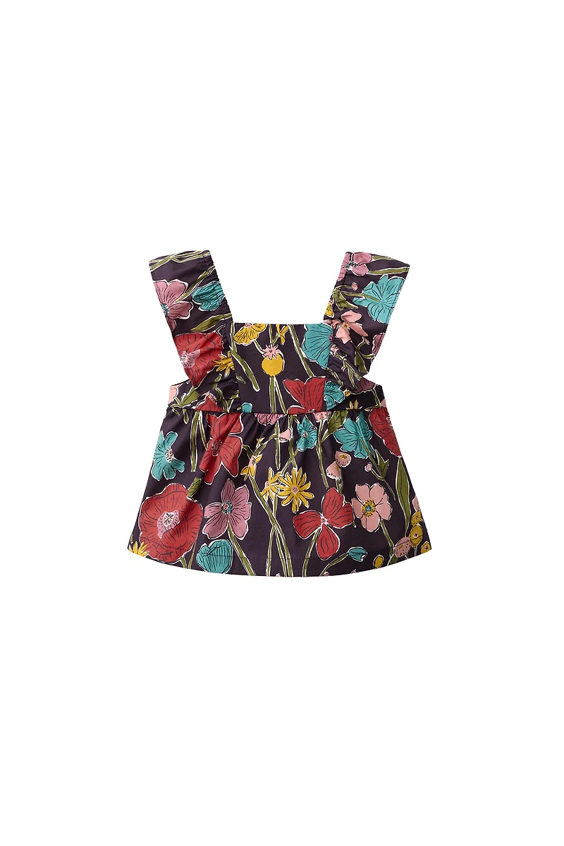 FLORAL PRINT TOP MADE WITH LIBERTY FABRIC