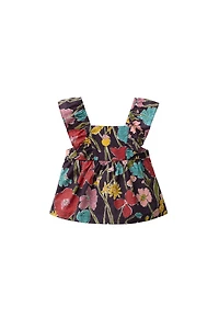 FLORAL PRINT TOP MADE WITH LIBERTY FABRIC
