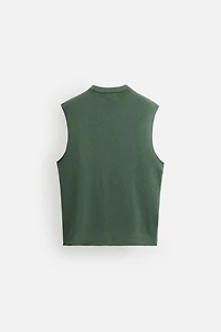 IRREGULAR KNIT TANK TOP