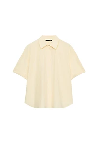 OVERSIZED STRIPED POPLIN SHIRT