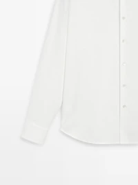 Regular fit cotton blend shirt - LIMITED