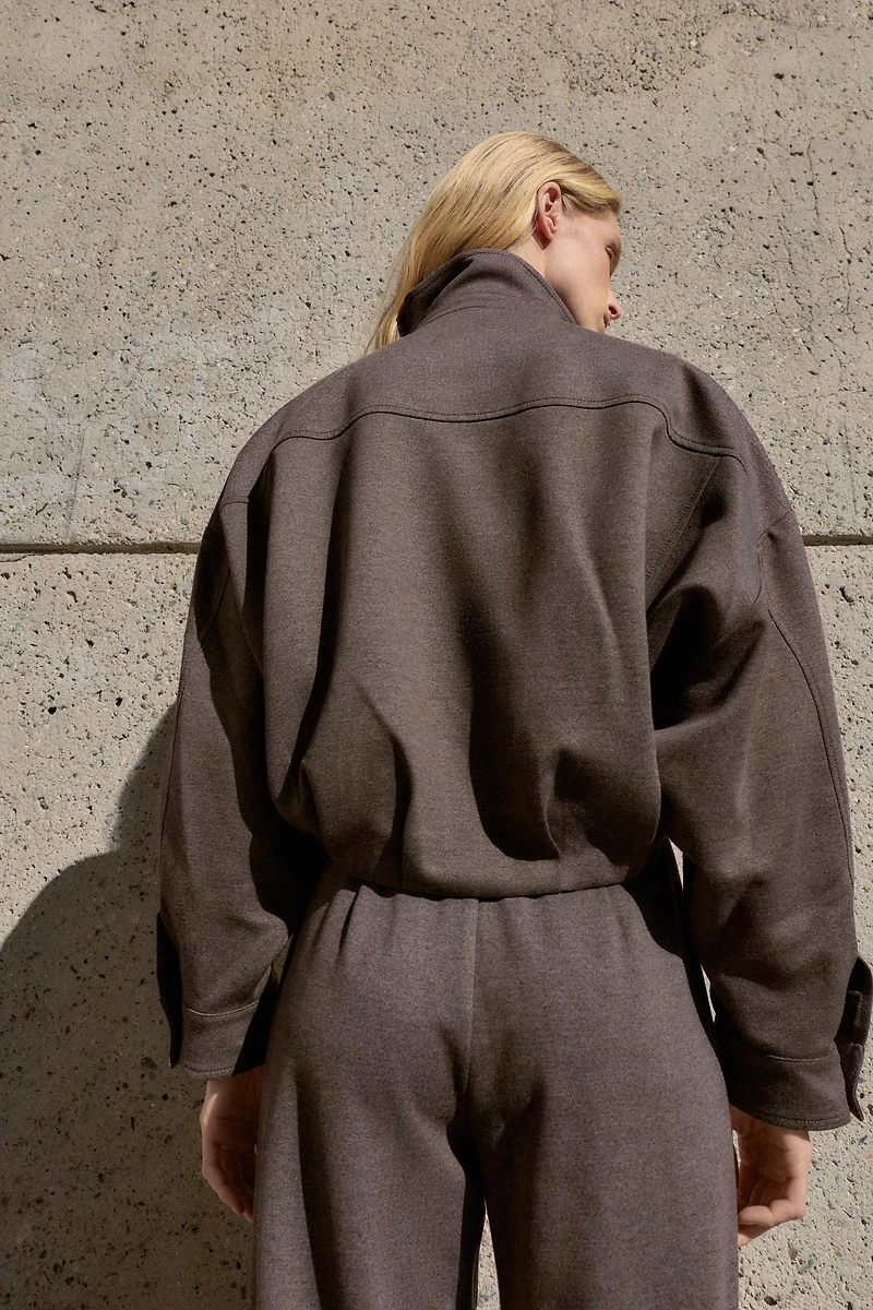 HIGH COLLAR BOMBER JACKET