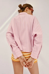 WIDE ARMHOLE STRIPED SHIRT