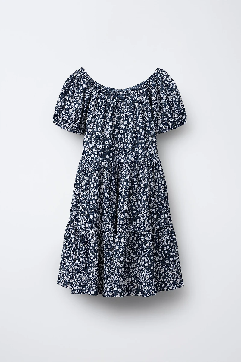 FLORAL PANEL DRESS