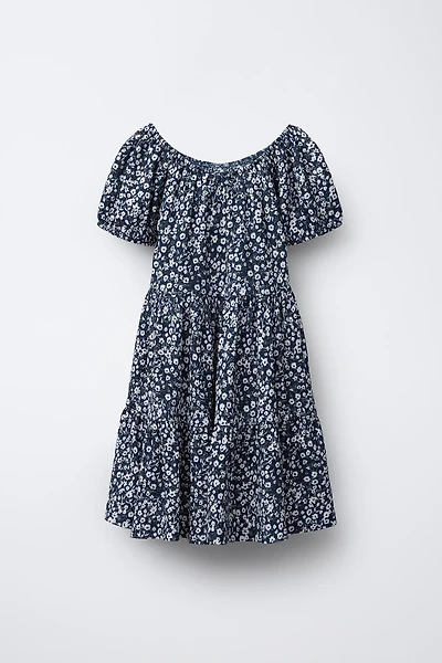 FLORAL PANEL DRESS