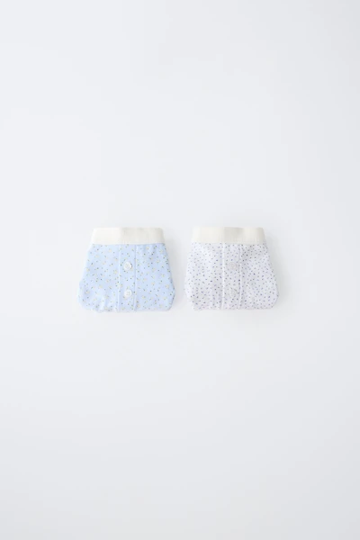 9-14 ANS/ LOT DE DEUX BOXERS À FLEURS