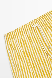 Striped printed swimming trunks