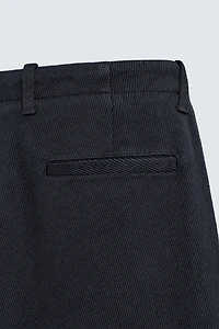 REGULAR FIT TWILL PANTS