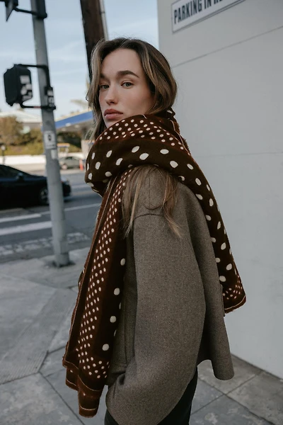POLKA DOT PRINT SCARF