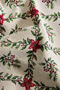 DIAMOND JACQUARD CHRISTMAS TABLE RUNNER
