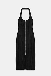 Z1975 COATED DENIM MIDI DRESS