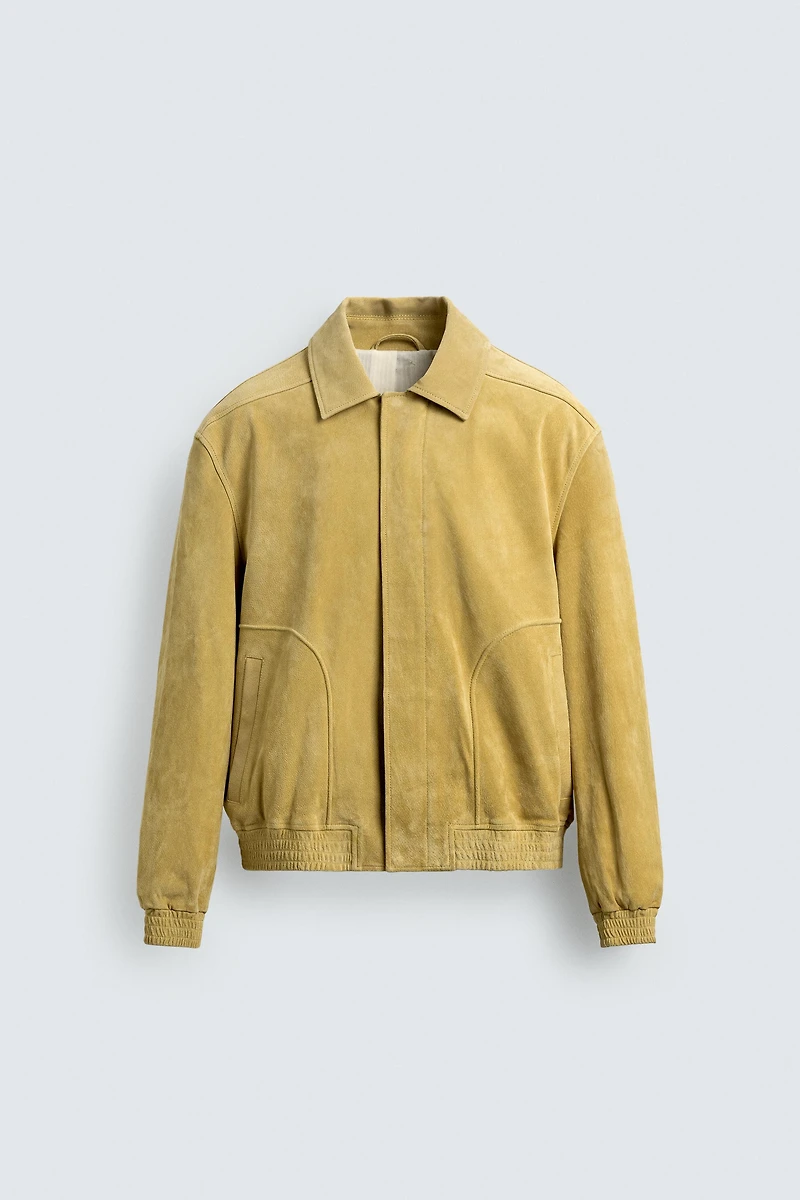 BLOUSON RELAXED EN DAIM