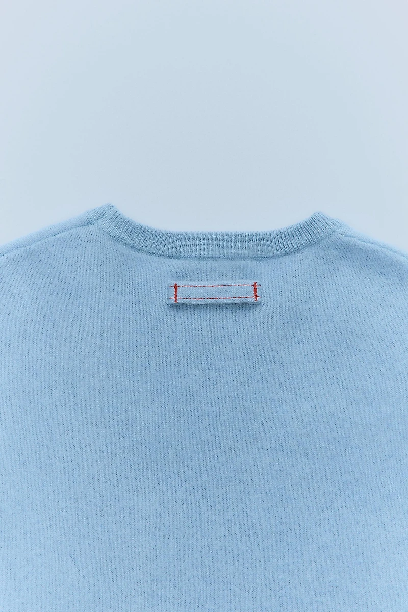 100% WOOL KNIT SWEATER