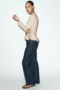 PEPLUM CARDIGAN