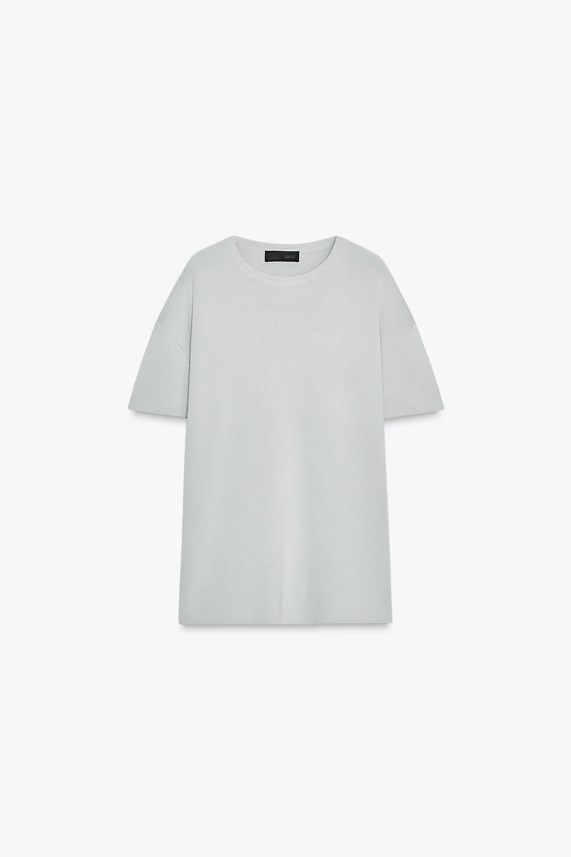 TOP OVERSIZE EN MAILLE UNIE
