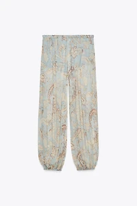 ZW COLLECTION FLORAL PUFF PANTS