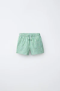 6-14 ANS/ SHORT DE BAIN SEERSUCKER À RAYURES