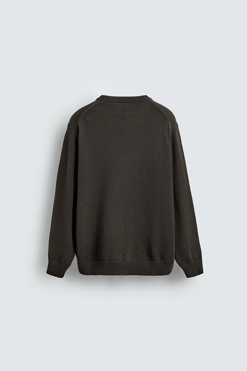 REGULAR FIT COTTON SWEATER
