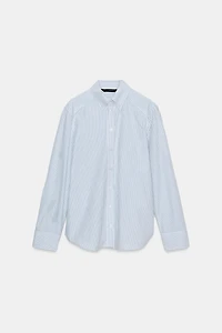 STRIPED POPLIN SHIRT
