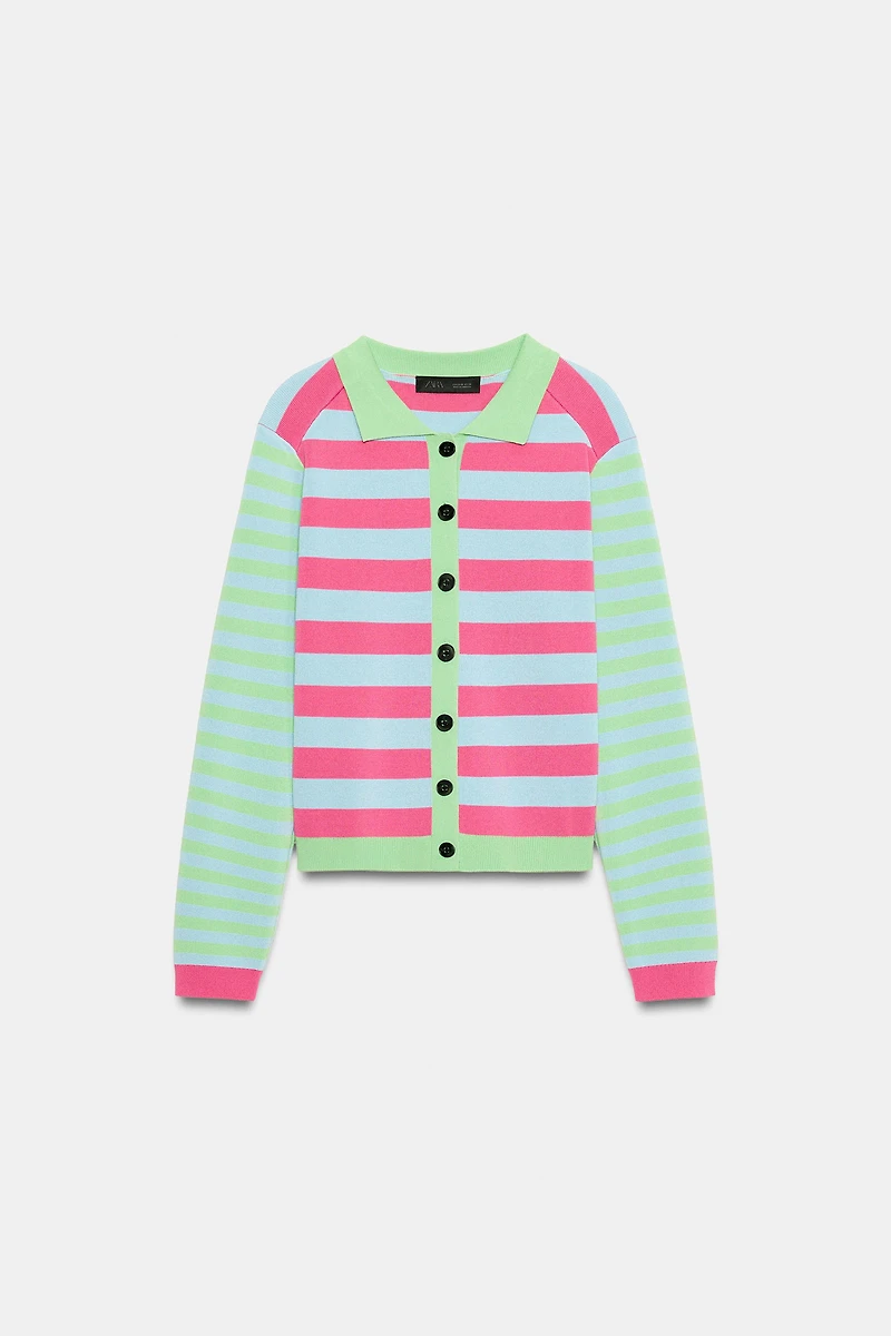 STRIPED CARDIGAN
