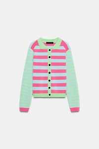 STRIPED CARDIGAN